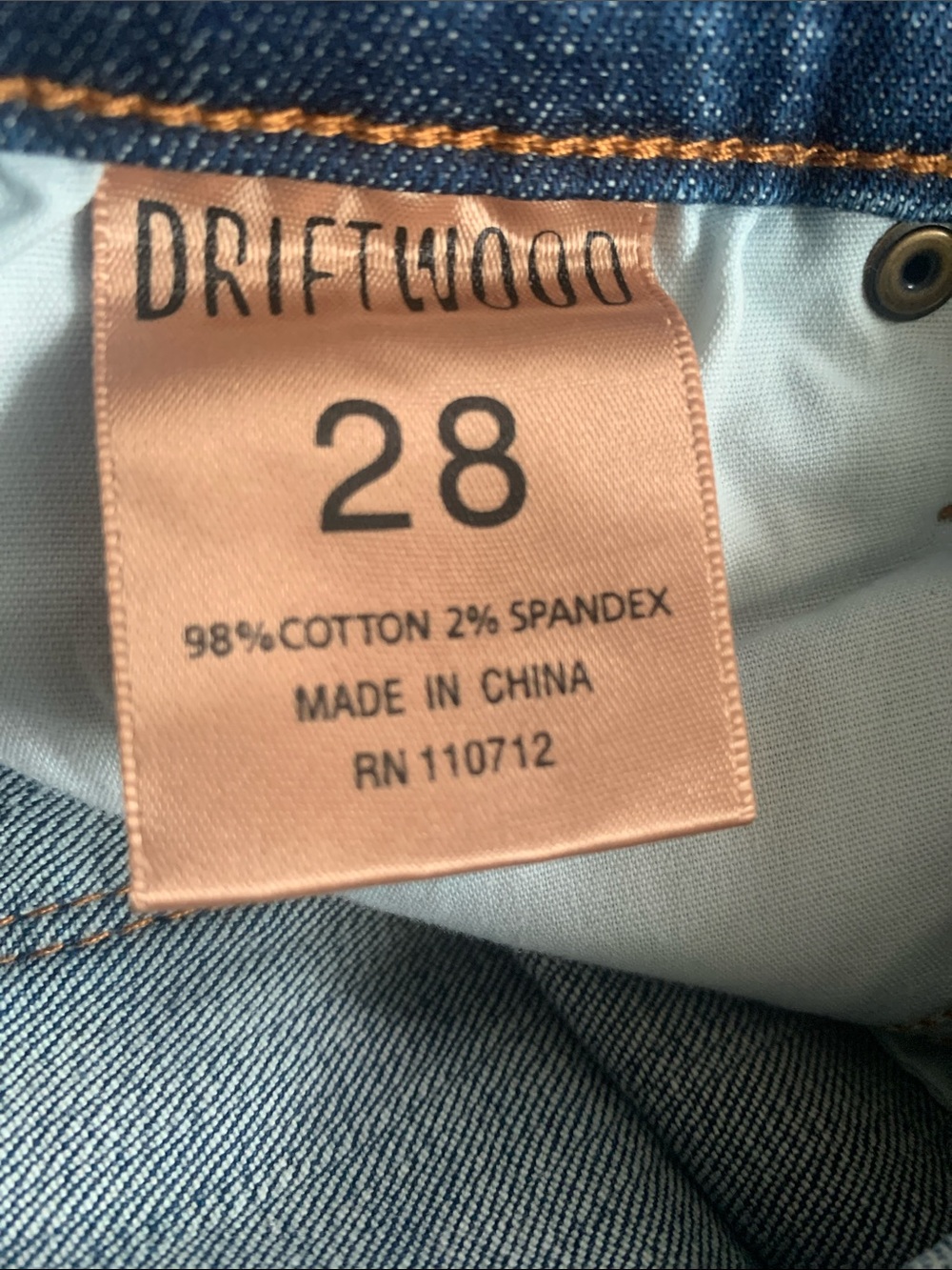 DRIFTWOOD Light Blue Embroidered Wide-Leg Jeans - Picture 9 of 10
